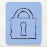 Lock. Top Secret or Confidential Icon. Mousepad