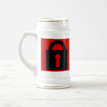 Lock. Top Secret or Confidential Icon. Mug