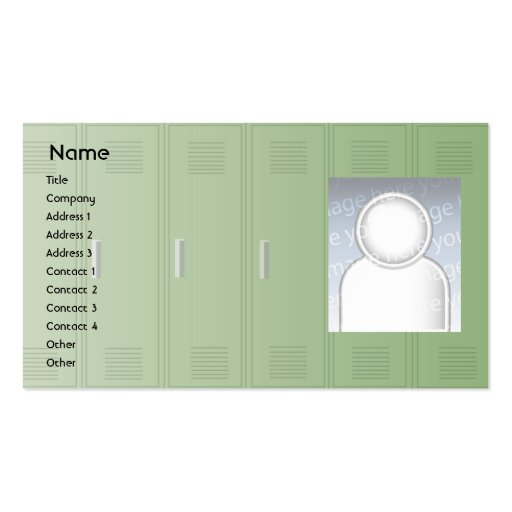 Lockers - Business Business Card Template (front side)