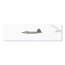 Lockheed Martin F-22 Raptor Bumper Stickers