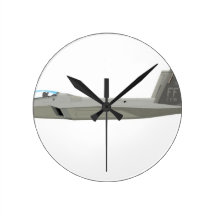 Lockheed Martin F-22 Raptor Round Wallclock