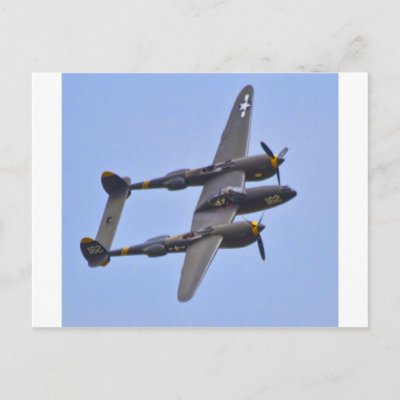 Lockhhe P-38J Lightning  a Postcards