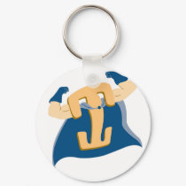 Locking Clip Man keychains by CarSeatsAnonymous Locking Clip Man keychains