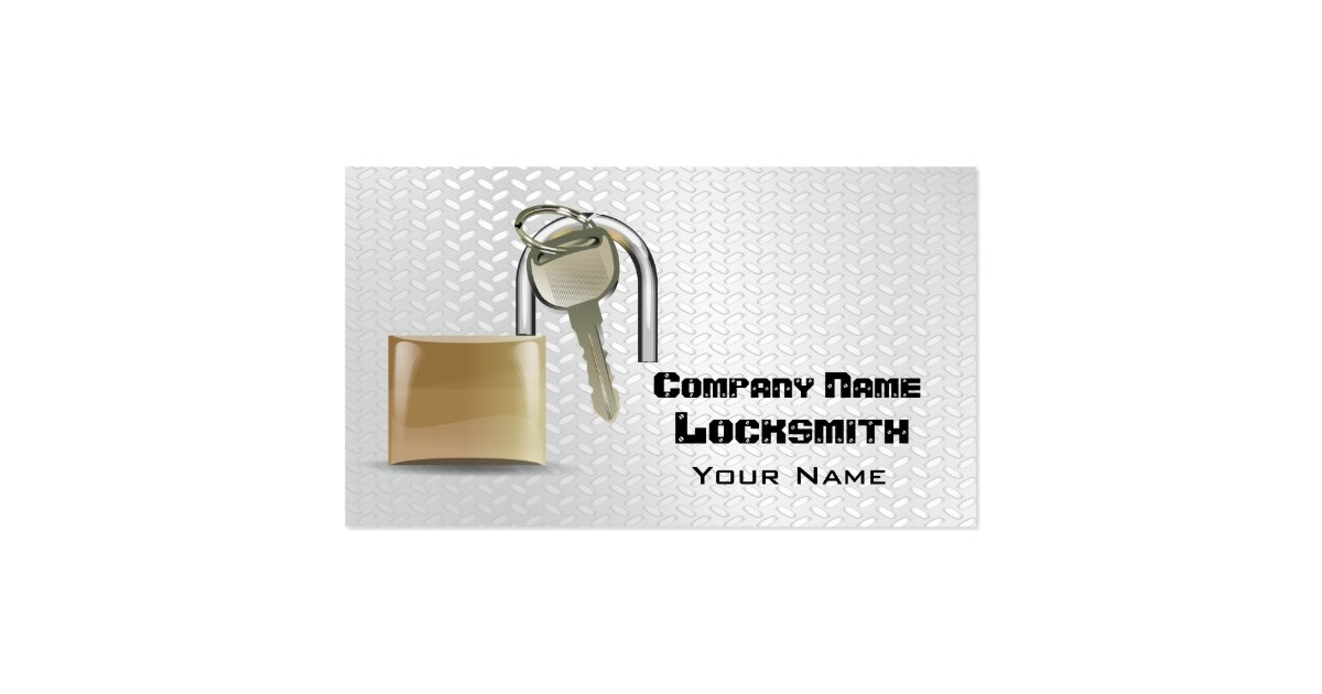 Locksmith Business Card Zazzle