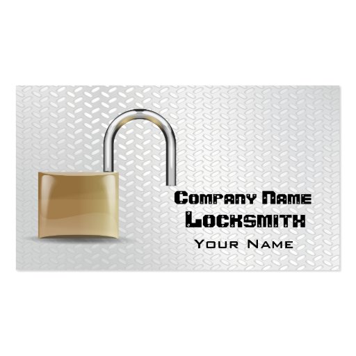 Locksmith Business Card Zazzle