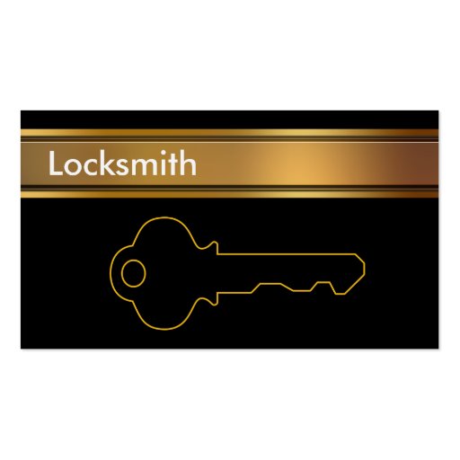 Locksmith Business Cards (front side)