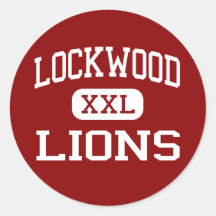 Lockwood - Lions - Middle - Billings Montana Round Stickers