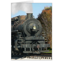 Locomotive 502 vertical note card