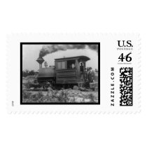 Locomotive on Mesabi Range 1903 postage by lc_vintagephotos Locomotive on Mesabi Range 1903 postage