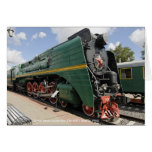 Locomotive, Soviet steam locomotive P36-0001. B... Greeting Cards