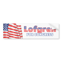 Lofgren for Congress Patriotic American Flag Desig Bumper Stickers