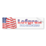 Lofgren for Congress Patriotic American Flag Desig Bumper Stickers