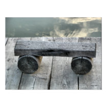Log bench poster posters