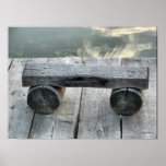 Log bench poster posters
