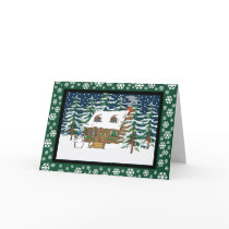 log cabin christmas cards by TheChristmasBoutique log cabin christmas cards