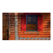 Log Cabin House Business Card