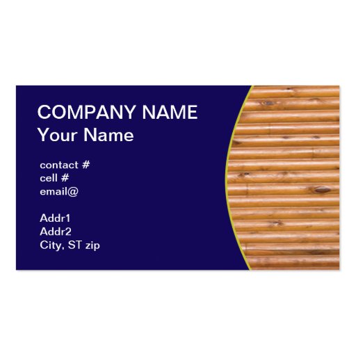 log cabin wall business card template (front side)