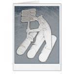 Log Driving Greeting Cards