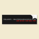 Log on Telnet - Bumper Sticker