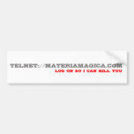 Log on Telnet - Bumper Sticker