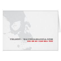 Log on Telnet - Greeting Card