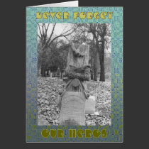 Log-Stone War Monument cards