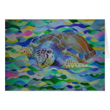Loggerhead Turtle Greeting Cards