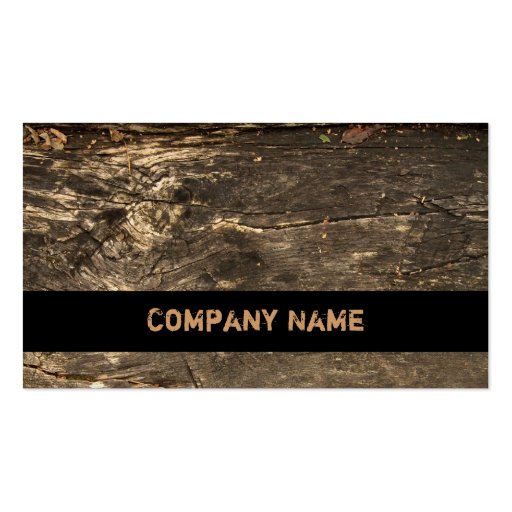 Logging Ranks Business Card (front side)