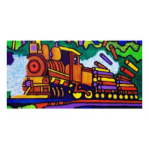 Logging Train photo cards by piliero Logging Train photo cards