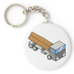 Logging truck keychain