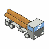Logging truck photo cutouts