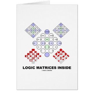 Logic Matrices Inside (Boolean Logic) Greeting Card