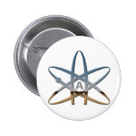 Logidea atheist atomic symbol pin