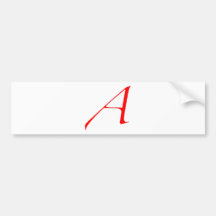 Logidea Atheist logo Bumper Sticker