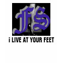 Logo 1, i LIVE AT YOUR FEET t-shirts