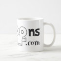 logo black mugs by lightwavejunkie logo black mugs
