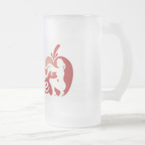 Logo frosted mug- original red