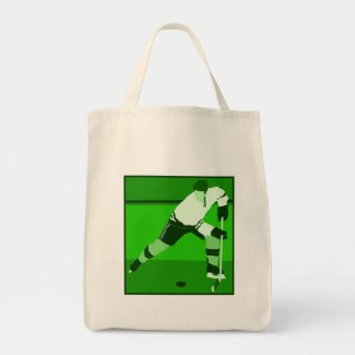 Logo - green Ice Hockey bag