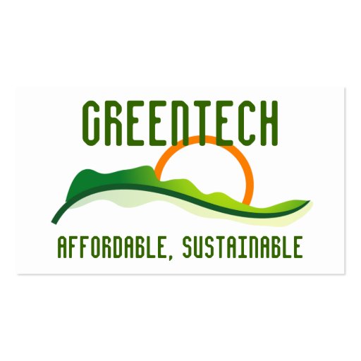 Logo - Green Sunrise Business Card Templates