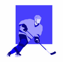 Logo Ice Hockey Blue Photo Cut Outs