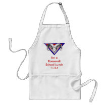 logo, I'm a Roosevelt School Lunch Lady! aprons
