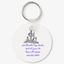 logo, Just Breathe Yoga Studio1918 N James StRo... keychains by lantar logo, Just Breathe Yoga Studio1918 N James StRo... keychains
