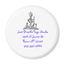 logo, Just Breathe Yoga Studio1918 N James StRo... magnets