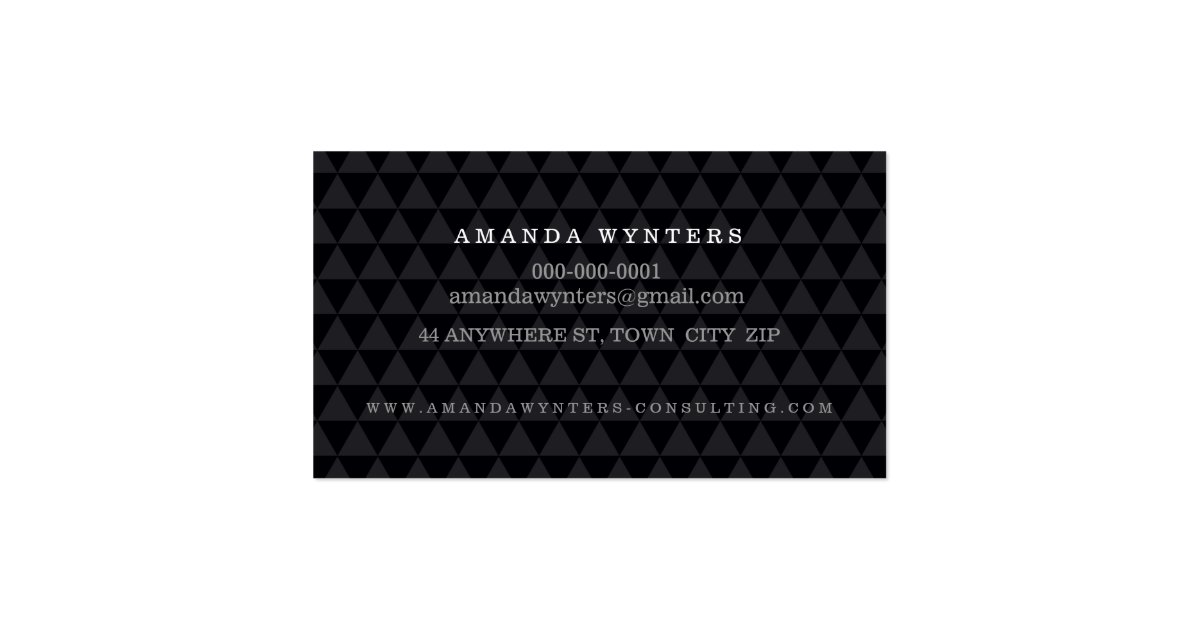 LOGO modern geo pattern gold foil emblem octagon Business Card Zazzle