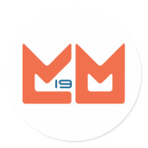 Logo - Orange and Blue stickers
