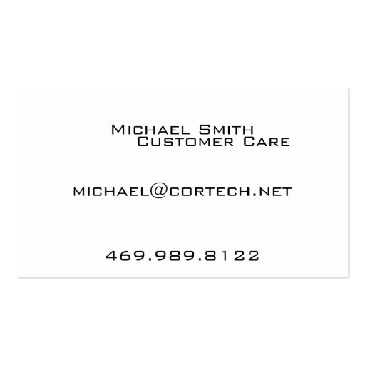 Logo - Shamrock Tri-color Business Card Template (back side)