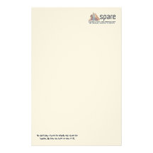 logo spare, We don't have a heart for animals a... Personalized Stationery