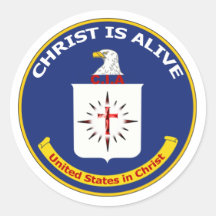 Logo the CIA Round Sticker