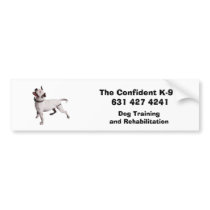 logo, The Confident K-9 631 427 4241, Dog Tra... bumper stickers by berlinerlane logo, The Confident K-9 631 427 4241, Dog Tra... bumper stickers