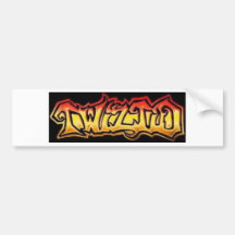 logo_twiz_chrome_orange bumper stickers
